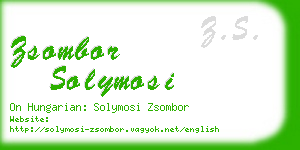 zsombor solymosi business card